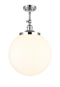 Beacon - 1 Light - 14 inch - Polished Chrome - Adjustable Semi-Flush Mount (3442|201F-PC-G201-14)