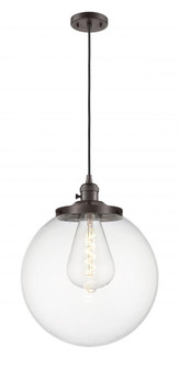 Beacon - 1 Light - 14 inch - Oil Rubbed Bronze - Cord hung - Mini Pendant (3442|201CSW-OB-G202-14)