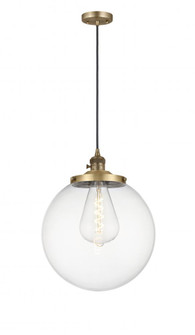 Beacon - 1 Light - 14 inch - Brushed Brass - Cord hung - Mini Pendant (3442|201CSW-BB-G202-14)