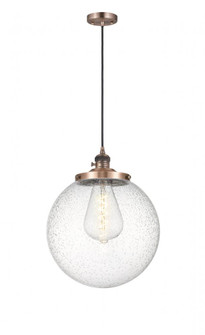 Beacon - 1 Light - 14 inch - Antique Copper - Cord hung - Mini Pendant (3442|201CSW-AC-G204-14)