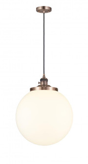 Beacon - 1 Light - 14 inch - Antique Copper - Cord hung - Mini Pendant (3442|201CSW-AC-G201-14)