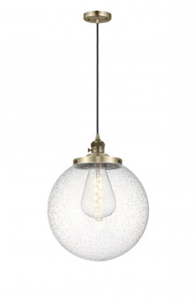 Beacon - 1 Light - 14 inch - Antique Brass - Cord hung - Mini Pendant (3442|201CSW-AB-G204-14)