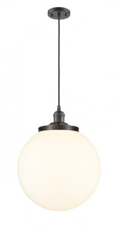 Beacon - 1 Light - 14 inch - Oil Rubbed Bronze - Cord hung - Mini Pendant (3442|201C-OB-G201-14)