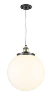 Beacon - 1 Light - 14 inch - Black Antique Brass - Cord hung - Mini Pendant (3442|201C-BAB-G201-14)