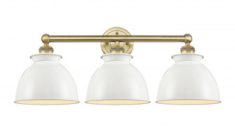 Adirondack - 3 Light - 26 inch - Brushed Brass - Bath Vanity Light (3442|616-3W-BB-M14-W)