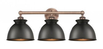 Adirondack - 3 Light - 26 inch - Antique Copper - Bath Vanity Light (3442|616-3W-AC-M14-BK)
