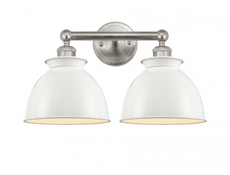 Adirondack - 2 Light - 17 inch - Brushed Satin Nickel - Bath Vanity Light (3442|616-2W-SN-M14-W)