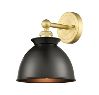 Adirondack - 1 Light - 8 inch - Satin Gold - Sconce (3442|616-1W-SG-M14-BK)