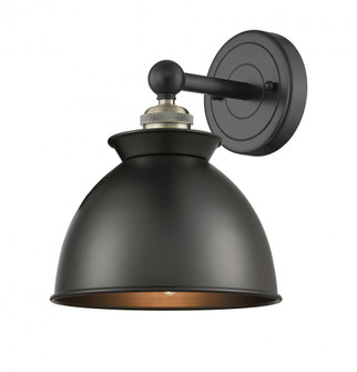 Adirondack - 1 Light - 8 inch - Black Antique Brass - Sconce (3442|616-1W-BAB-M14-BK)