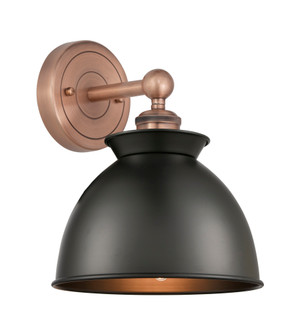 Adirondack - 1 Light - 8 inch - Antique Copper - Sconce (3442|616-1W-AC-M14-BK)