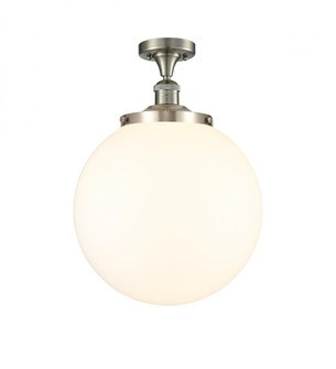 Beacon - 1 Light - 14 inch - Brushed Satin Nickel - Semi-Flush Mount (3442|517-1CH-SN-G201-14)