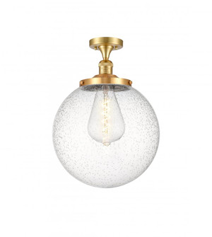 Beacon - 1 Light - 14 inch - Satin Gold - Semi-Flush Mount (3442|517-1CH-SG-G204-14)