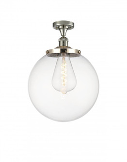 Beacon - 1 Light - 14 inch - Polished Nickel - Semi-Flush Mount (3442|517-1CH-PN-G202-14)