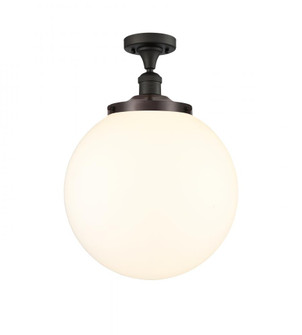 Beacon - 1 Light - 14 inch - Oil Rubbed Bronze - Semi-Flush Mount (3442|517-1CH-OB-G201-14)