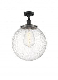 Beacon - 1 Light - 14 inch - Matte Black - Semi-Flush Mount (3442|517-1CH-BK-G204-14)