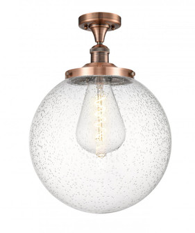 Beacon - 1 Light - 14 inch - Antique Copper - Semi-Flush Mount (3442|517-1CH-AC-G204-14)