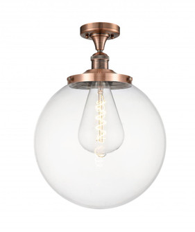 Beacon - 1 Light - 14 inch - Antique Copper - Semi-Flush Mount (3442|517-1CH-AC-G202-14)