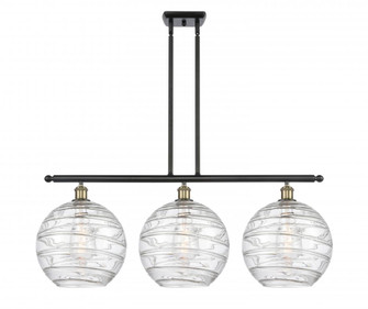 Athens Deco Swirl - 3 Light - 39 inch - Black Antique Brass - Stem hung - Island Light (3442|516-3I-BAB-G1213-12)