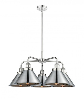Ballston Urban - 5 Light - 27 inch - Polished Chrome - Chandelier (3442|916-5CR-PC-M10-PC)