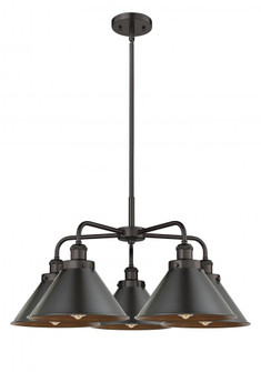 Ballston Urban - 5 Light - 27 inch - Oil Rubbed Bronze - Chandelier (3442|916-5CR-OB-M10-OB)