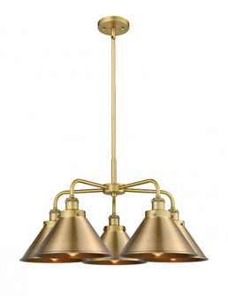 Ballston Urban - 5 Light - 27 inch - Brushed Brass - Chandelier (3442|916-5CR-BB-M10-BB)