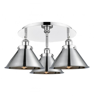 Ballston Urban - 3 Light - 20 inch - Polished Chrome - Semi-Flush Mount (3442|916-3C-PC-M10-PC)