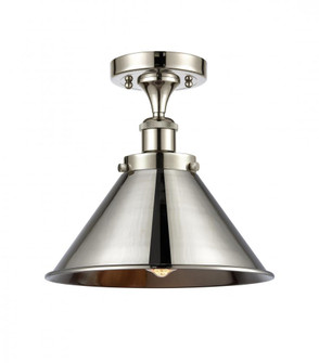 Briarcliff - 1 Light - 10 inch - Polished Nickel - Semi-Flush Mount (3442|916-1C-PN-M10-PN)