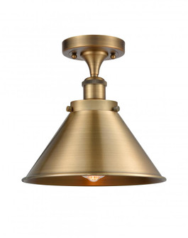 Briarcliff - 1 Light - 10 inch - Brushed Brass - Semi-Flush Mount (3442|916-1C-BB-M10-BB)