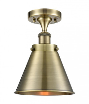 Appalachian - 1 Light - 7 inch - Antique Brass - Semi-Flush Mount (3442|916-1C-AB-M13-AB)