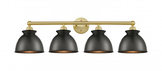 Adirondack - 4 Light - 35 inch - Satin Gold - Bath Vanity Light (3442|616-4W-SG-M14-BK)