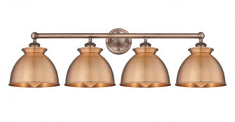 Adirondack - 4 Light - 35 inch - Antique Copper - Bath Vanity Light (3442|616-4W-AC-M14-AC)