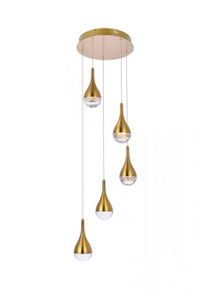 Amherst 14.5 Inch LED Pendant in Satin Gold (758|3805D14SG)