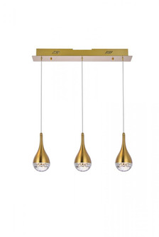 Amherst 24 inch LED pendant in satin gold (758|3803D24SG)