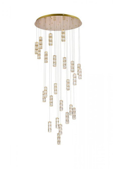 Polaris 42 inch LED chandelier in gold (758|3500D42G)