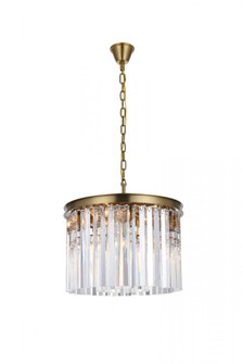 Sydney 20 Inch Round Crystal Chandelier in Satin Gold (758|1208D20SG/RC)