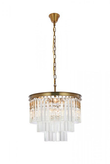 Sydney 20 Inch Round Crystal Chandelier in Satin Gold (758|1201D20SG/RC)