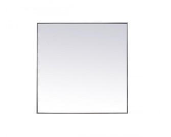 Metal Frame Square Mirror 42 Inch in Silver (758|MR44242S)