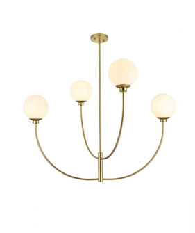 Nyomi 42 Inch Chandelier in Brass (758|LD814D42BR)