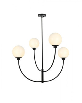 Nyomi 36 inch chandelier in Black (758|LD814D36BK)