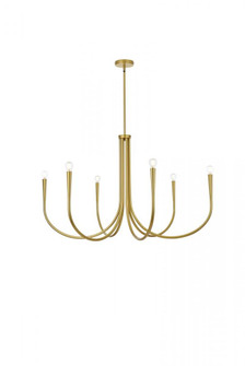 Layne 42 inch chandelier in Brass (758|LD722D42BR)