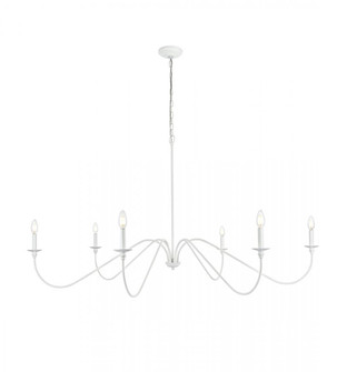 Rohan 60 inch chandelier in White (758|LD5056D60WH)