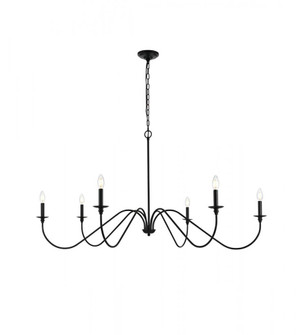 Rohan 54 inch chandelier in Matte Black (758|LD5056D54MB)