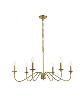 Rohan 36 inch chandelier in Satin Gold (758|LD5006D36SG)