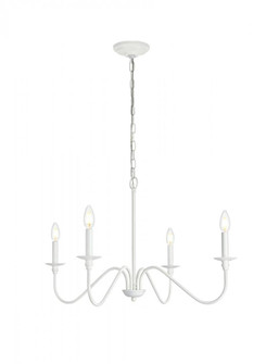Rohan 30 inch chandelier in White (758|LD5006D30WH)