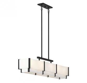 Orleans 5-Light Linear Chandelier in Black Cashmere (128|1-2330-5-50)