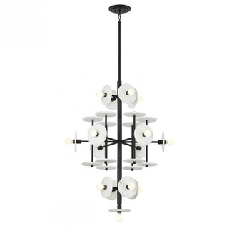 Amani 15-Light Chandelier in Black Cashmere (128|1-1592-15-50)
