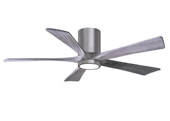 Irene-5HLK-52'' Five Blade Flush Mount Paddle Fan-5CCT Integrated LED-Brushed Pewter Finish (230|IR5HLK-BP-BW-52)