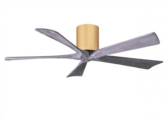 Irene-5H - 52'' Five Blade Flush Mount Paddle Fan - Light Maple Tone Finish - Barn Wood Tone Blad (230|IR5H-LM-BW-52)