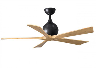 Irene-5 - 52'' Five Blade Paddle Fan - Matte Black Finish - Light Maple Tone Blades (230|IR5-BK-LM-52)
