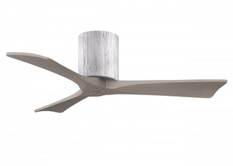Irene-3H three-blade flush mount paddle fan in Barn Wood finish with 42” Gray Ash tone blades.  (230|IR3H-BW-GA-42)